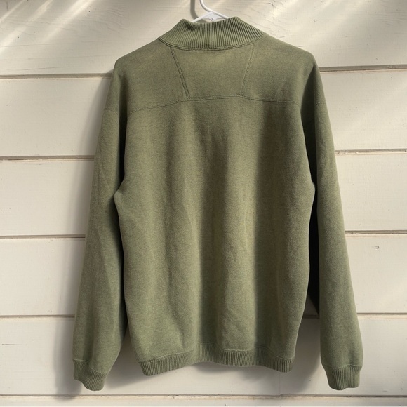 EUC Tommy Bahama Flipside Reversible Quarter Zip Sweater, Sage Green‎ - Picture 2 of 9